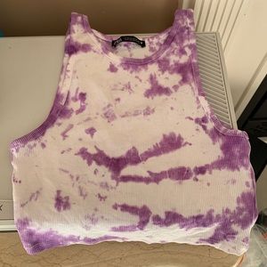 Tie dye cropped tank
